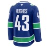 Vancouver Canucks tröja Fanatics Premium Quinn Hughes 2024-25 Blå Hemma - NHL Tröjor Herr